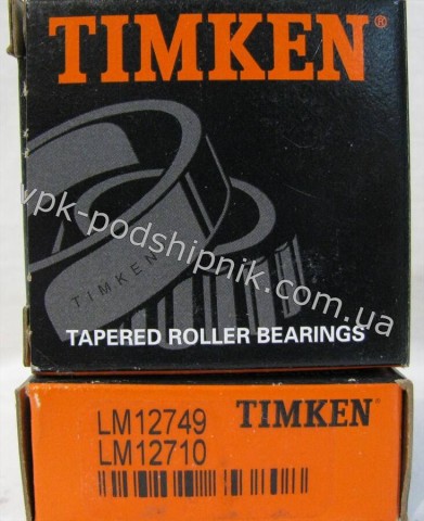 Фото1 Tapered roller TIMKEN LM 12749 -  LM 12710 SET 12