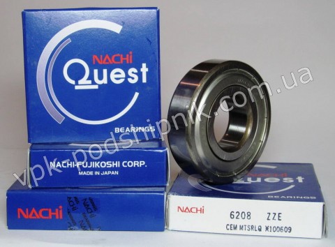 Фото1 Deep groove ball bearing NACHI 6208 ZZE
