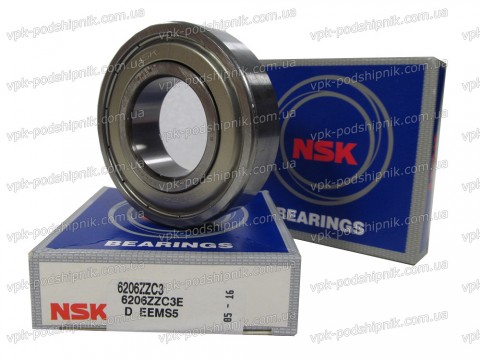 Фото1 Deep groove ball bearing NSK 6206 ZZC3