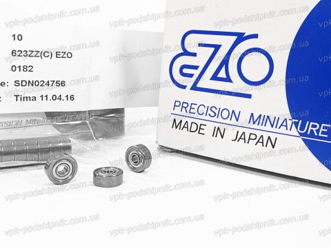 Фото1 Deep groove ball bearing EZO 623 ZZ