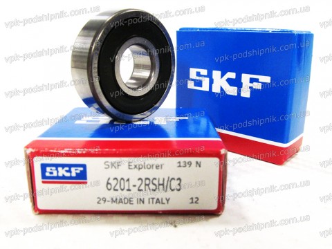 Фото1 Deep groove ball bearing SKF 6201-2RSH/C3