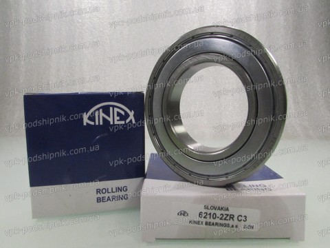 Фото1 Deep groove ball bearing KINEX 6210 2ZR C3