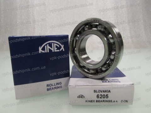 Фото1 Deep groove ball bearing KINEX 6205 25x52x15