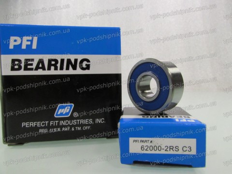 Фото1 Automotive ball bearing PFI 62000-2RS C3 10x26x10