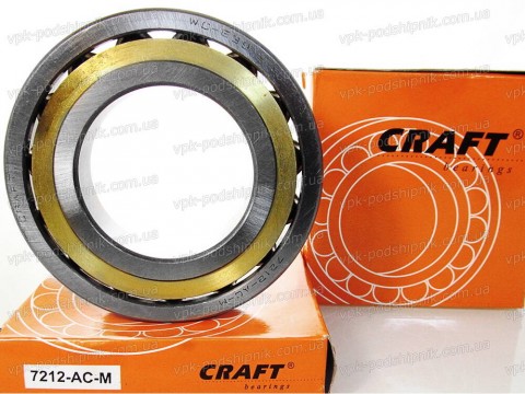 Фото1 Angular contact ball bearing CRAFT 7212 ACM