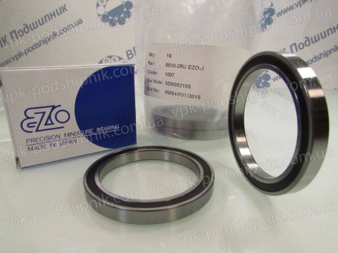 Фото1 Deep groove ball bearing EZO 6810 2RU