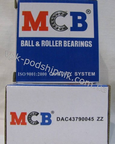 Фото1 Automotive wheel bearing MCB DAC43790045 ZZ