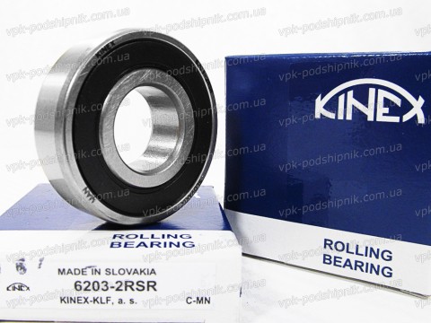 Фото1 Deep groove ball bearing KINEX 6203 2RSR