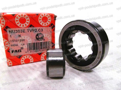 Фото1 Cylindrical roller bearing FAG NU303 C3