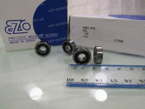 Фото1 Deep groove ball bearing EZO 696A-2RS 6x16x5