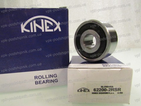 Фото1 Deep groove ball bearing 10x30x14 KINEX 62200-2RSR