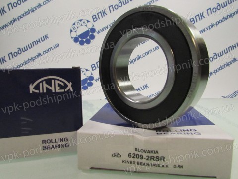 Фото1 Deep groove ball bearing KINEX 6209 2RSR