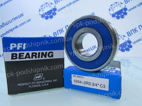 Фото1 Automotive ball bearing 19,05x47x14 6204-2RS 3/4