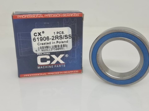 Фото1 Deep groove ball bearing 61906 2RS/SS CX stainless steel