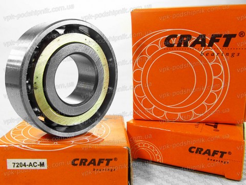 Фото1 Angular contact ball bearing CRAFT 7204 ACM