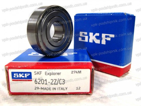 Фото1 Deep groove ball bearing SKF 6201-2Z/С3