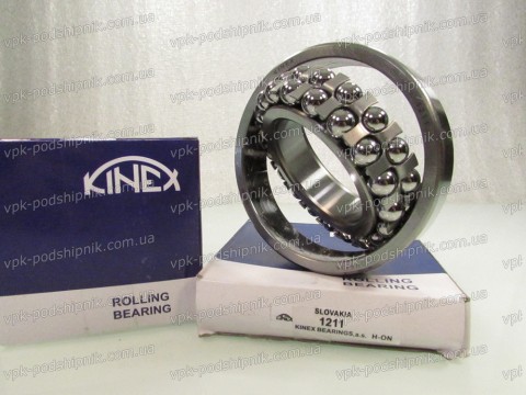 Фото1 Self-aligning ball bearing KINEX 1211