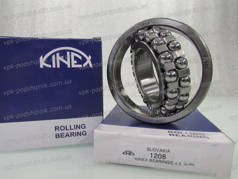 Фото1 Self-aligning ball bearing KINEX 1208