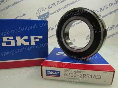 Фото1 Deep groove ball bearing SKF 6210.2RS1/С3