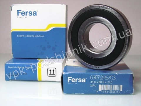 Фото1 Deep groove ball bearing FERSA 6307 2RS/C3