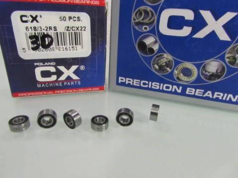 Фото1 Deep groove ball bearing 3x7x3 618/3.ZZ CX