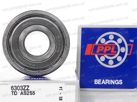 Фото1 Deep groove ball bearing PPL 6303 ZZ