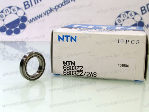 Фото1 Deep groove ball bearing NTN 6803 ZZ