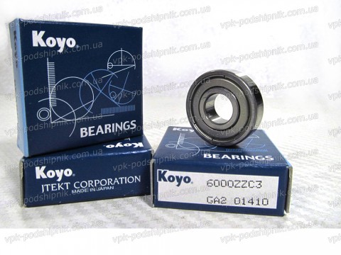 Фото1 Deep groove ball bearing KOYO 6000 ZZ C3