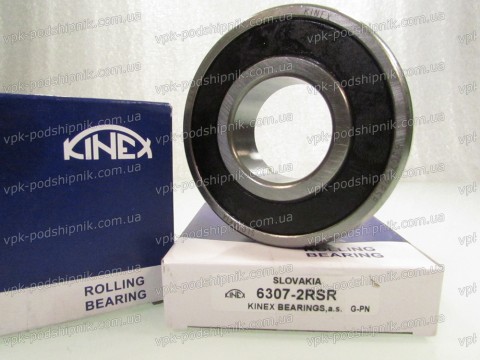 Фото1 Deep groove ball bearing KINEX 6307 2RSR 35x80x21