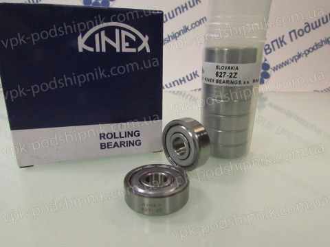 Фото1 Deep groove ball bearing KINEX 627 2Z miniature single row deep groove ball