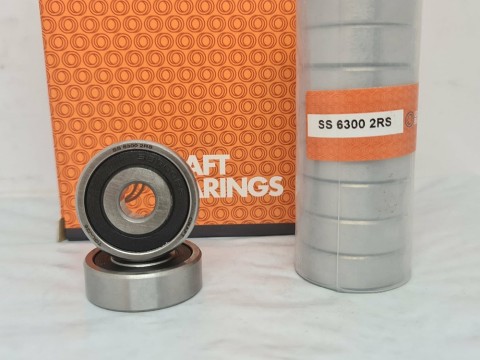 Фото1 Deep groove ball bearing CRAFT SS 6300 2RS stainless steel