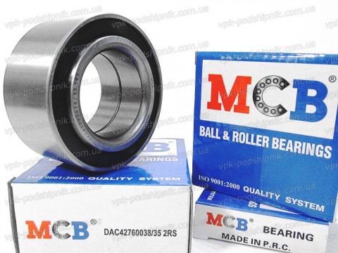 Фото1 Automotive wheel bearing MCB DAC42760038/35 2RS