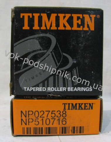 Фото1 Tapered roller TIMKEN NP027538/NP510716