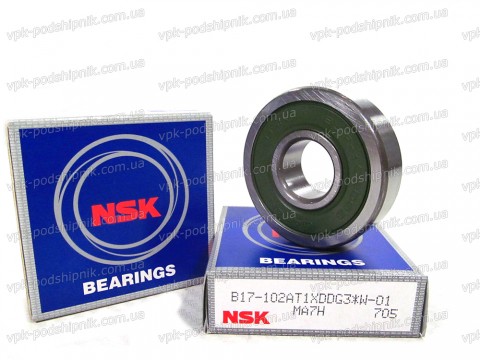 Фото1 Automotive ball bearing NSK B17-102 AT1XDDG3*W-01