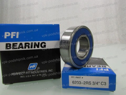 Фото1 Automotive ball bearing PFI 19,05x40x12 6203-2RS 3/4