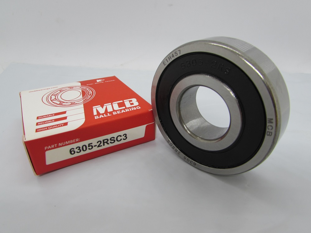 10 Pack 6305-2RS C3 Premium Ball Bearings – 25x62x17mm – ABEC3 EMQ Grease – FKG UK