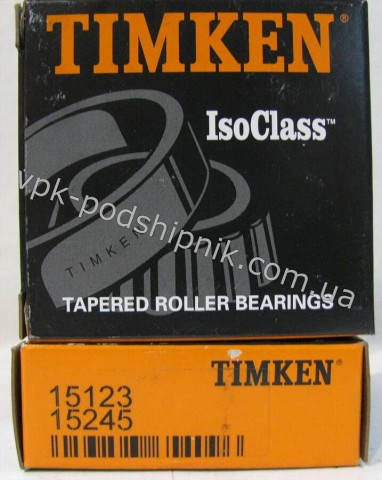 Фото1 Tapered roller TIMKEN 15123 - 15245