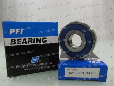 Фото1 Automotive ball bearing PFI 14x40x12 6203-2RS d14 C3