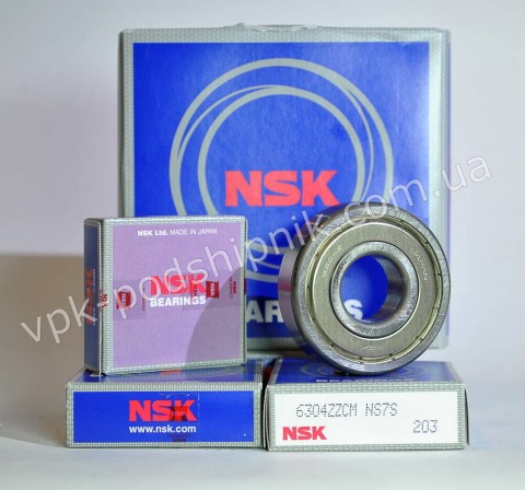 Фото1 Deep groove ball bearing NSK 6304 ZZ CM