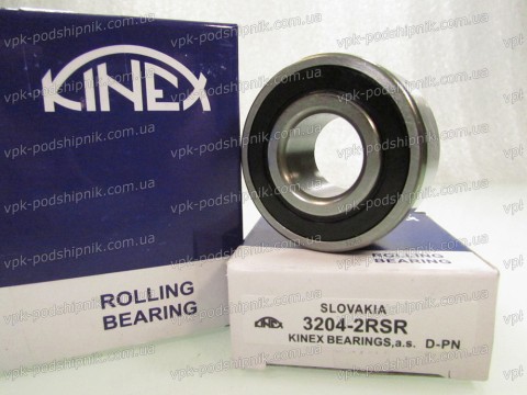 Фото1 Angular contact ball bearing KINEX 3204 2RSR