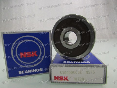 Фото1 Deep groove ball bearing NSK 6300DDU C3E