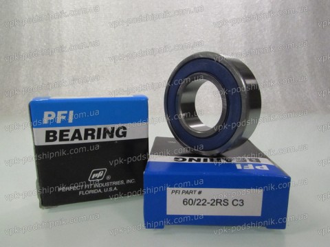 Фото1 Automotive ball bearing PFI 60/22-2RS C3 22x44x12