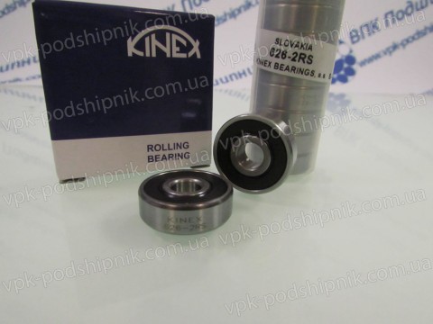 Фото1 Deep groove ball bearing KINEX 626 2RSR