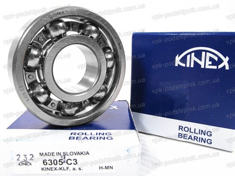 Фото1 Deep groove ball bearing KINEX 6305 C3