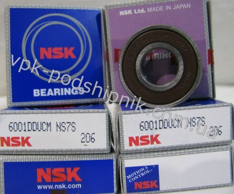Фото1 Deep groove ball bearing NSK 6001 DDU