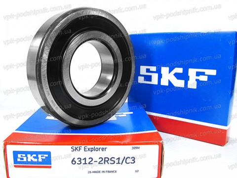Фото1 Deep groove ball bearing SKF 6312-2RS1