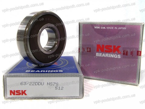 Фото1 Automotive ball bearing NSK 63/22DDU