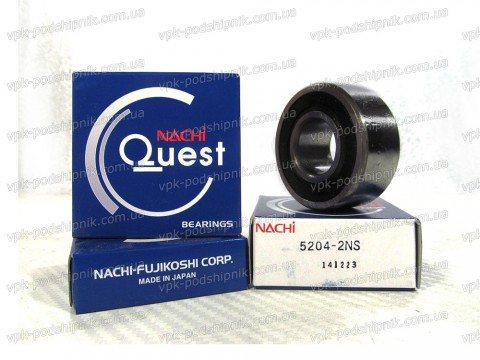 Фото1 Angular contact ball bearing NACHI 5204 2NS 20x47x20,6