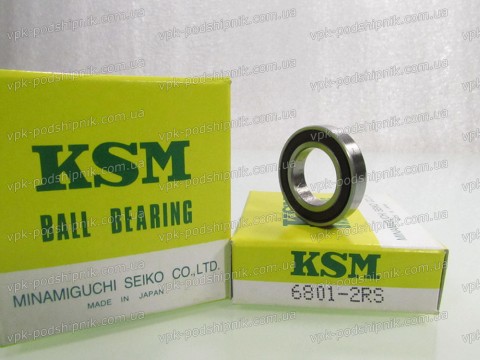 Фото1 Deep groove ball bearing KSM 6801 RS
