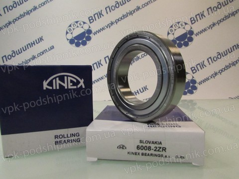Фото1 Deep groove ball bearing 40x68x15 KINEX 6008-2ZR